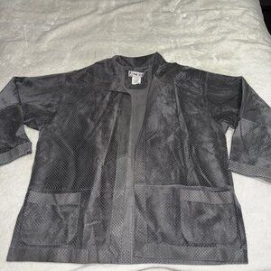 Women’s Paul Sisti Gray Suede Jacket Size Small